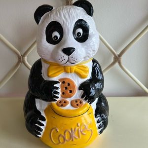 Vintage Panda Cookie Jar